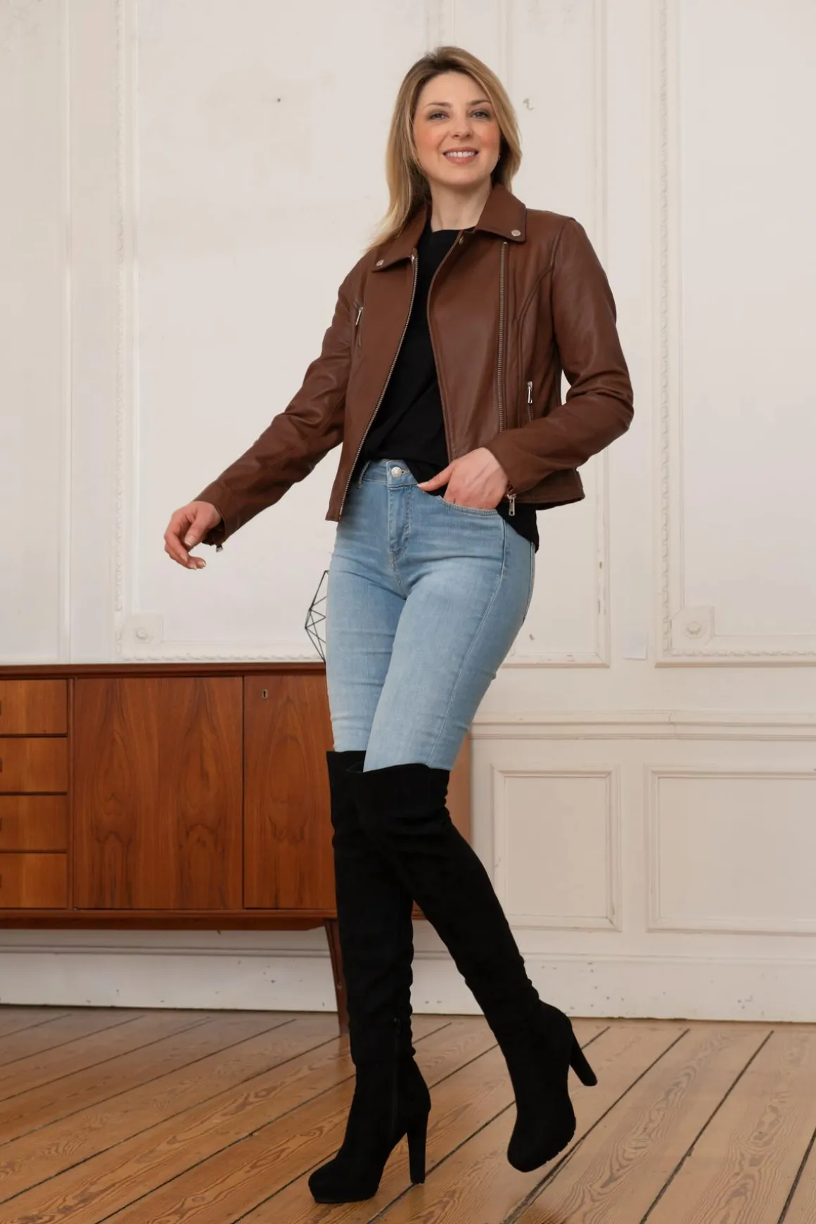 Blouson Femme Redskins Bridget Holster Cognac