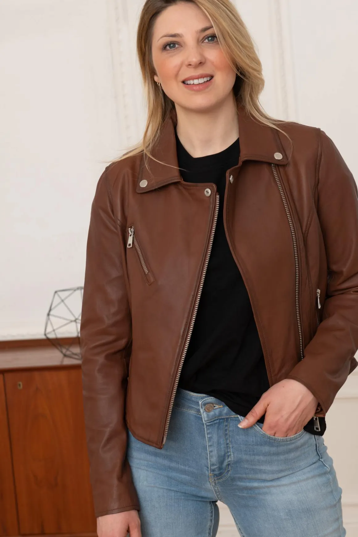 Blouson Femme Redskins Bridget Holster Cognac