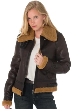 Blouson Femme Redskins Stella Queenstown Brown Ginger