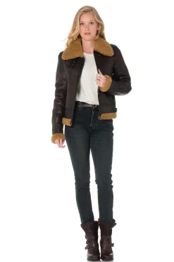 Blouson Femme Redskins Stella Queenstown Brown Ginger