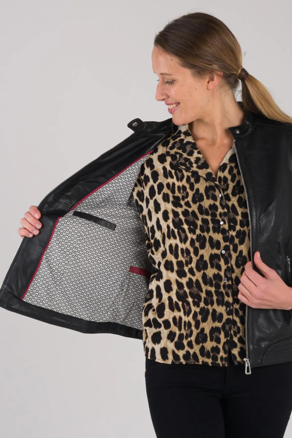 Blouson Femme Rose Garden Calvi Curve Sheep Manila Black