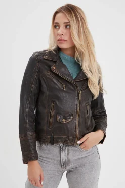 Blouson Femme Rose Garden Carmen Sheep Veg Kanwal Black Beige