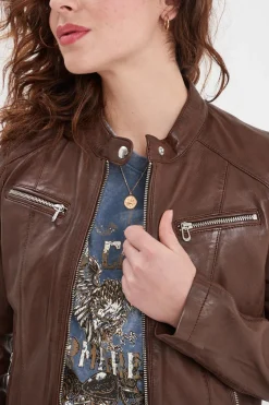 Blouson Femme Rose Garden Jolya Lamb Vita Bison