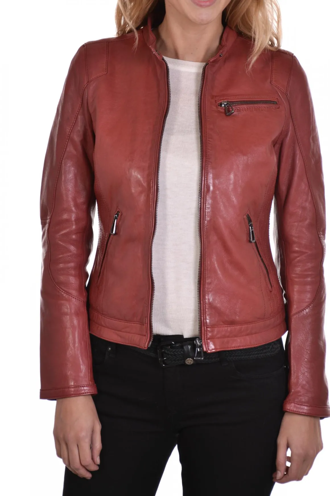 Blouson Femme Rose Garden Kelly Lamb Ruby Dark Red
