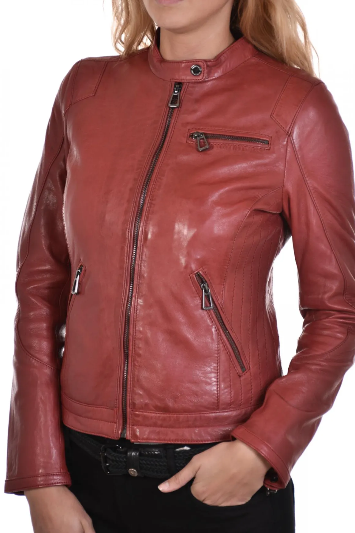 Blouson Femme Rose Garden Kelly Lamb Ruby Dark Red