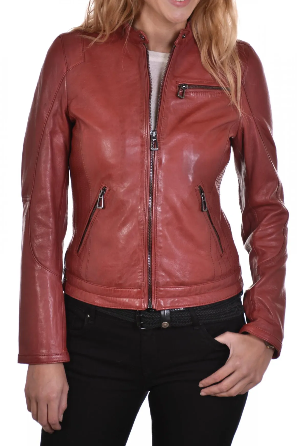 Blouson Femme Rose Garden Kelly Lamb Ruby Dark Red