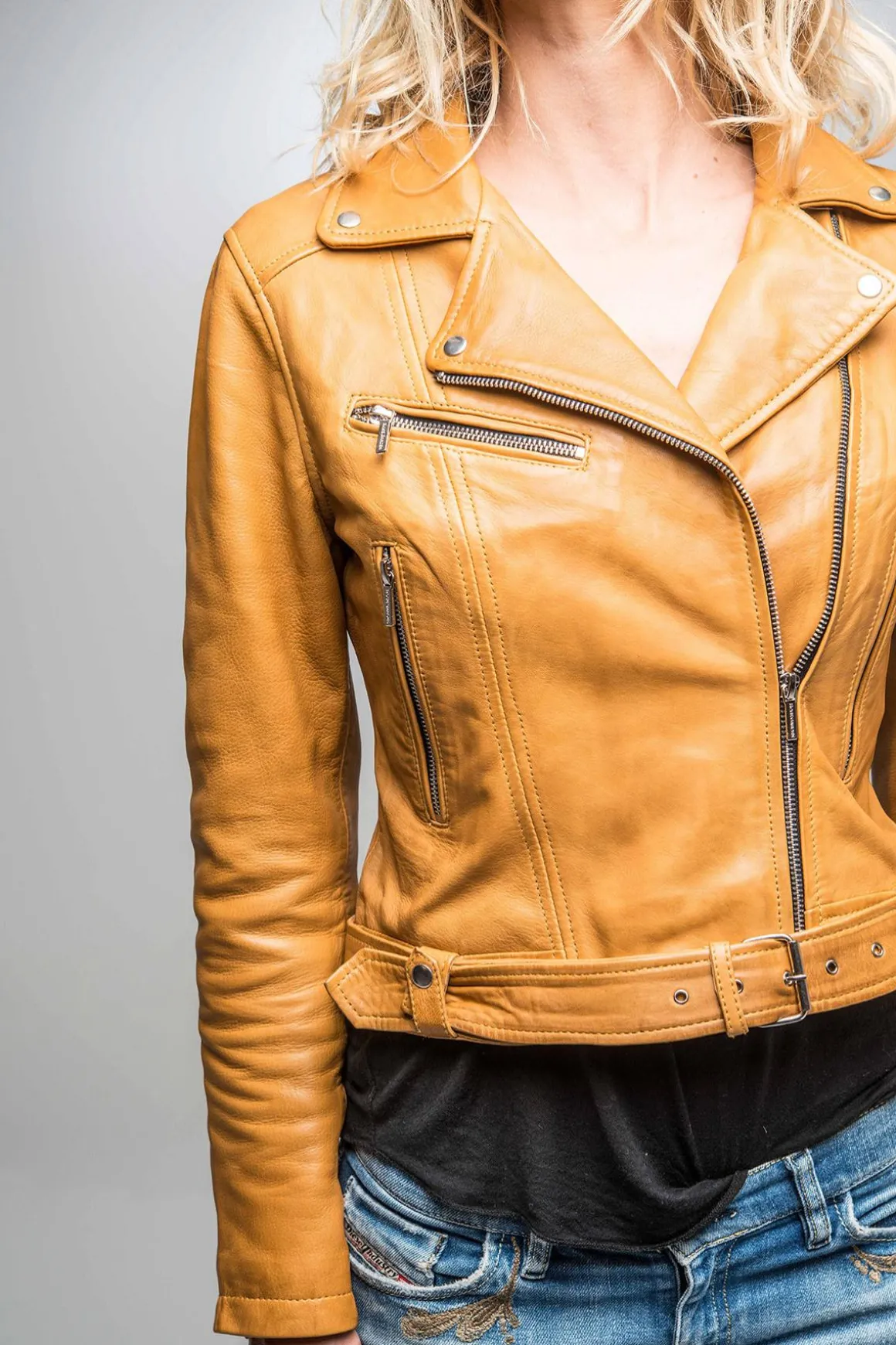 Blouson Femme Rose Garden Laurie Lamb Castel Spicy Mustard Zz