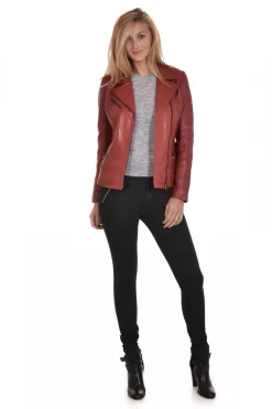Blouson Femme Rose Garden Missouri Lamb Ruby Dark Red