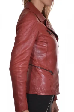 Blouson Femme Rose Garden Missouri Lamb Ruby Dark Red
