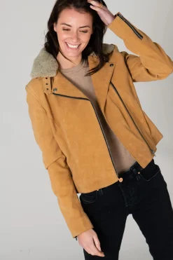 Blouson Femme Rose Garden Nuit Cow Washed Nubuck Sandle Wood Zz