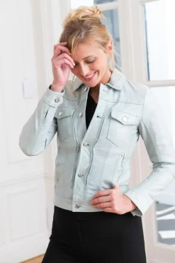 Blouson Femme Rose Garden Olga Lamb Anaina Aqua Zz