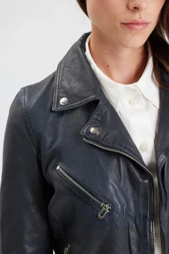 Blouson Femme Rose Garden Olympe Lamb Vita Navy