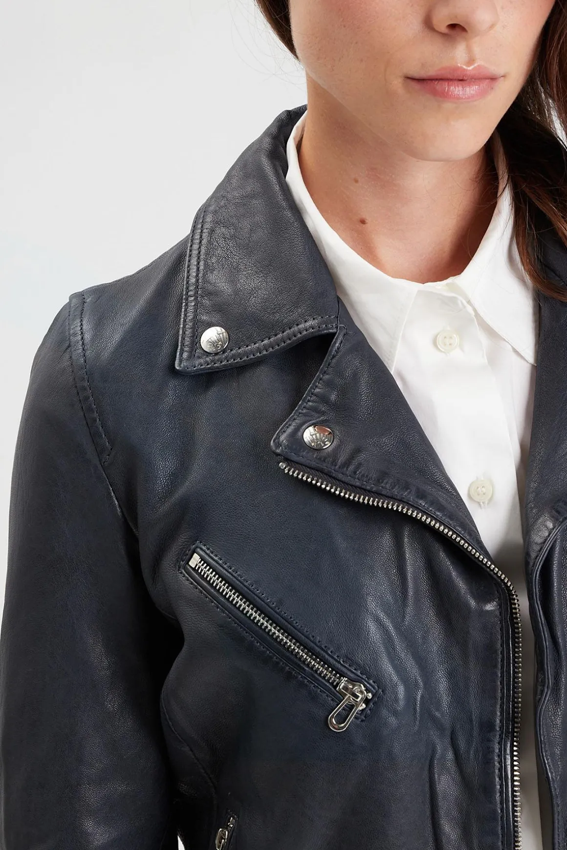 Blouson Femme Rose Garden Olympe Lamb Vita Navy