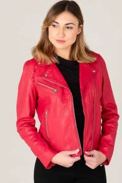 Blouson Femme Rose Garden Olympe Lamb Vita Framboise