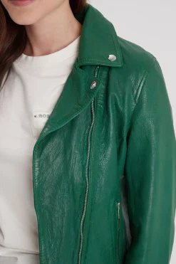 Blouson Femme Rose Garden Olympe Lamb Vita Holly Green