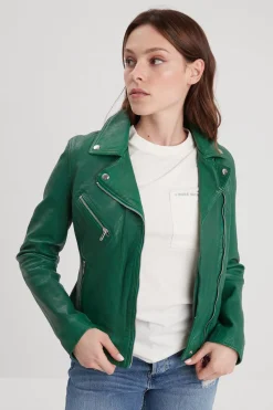 Blouson Femme Rose Garden Olympe Lamb Vita Holly Green