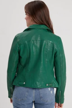 Blouson Femme Rose Garden Olympe Lamb Vita Holly Green