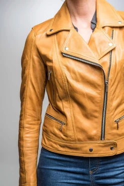 Blouson Femme Rose Garden Panema Lamb Castel Spicy Mustard Zz10