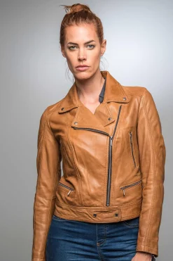 Blouson Femme Rose Garden Panema Lamb Castel Tan Zz10