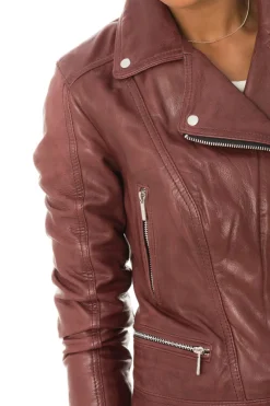 Blouson Femme Rose Garden Panema Lamb Castel Burgundy Zz10