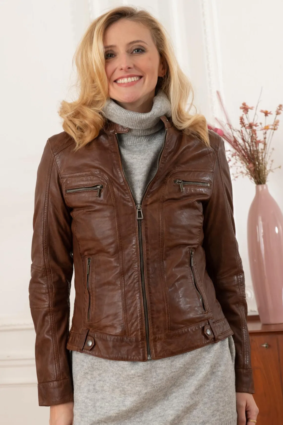 Blouson Femme Rose Garden Silene Sheep Aosta Bison