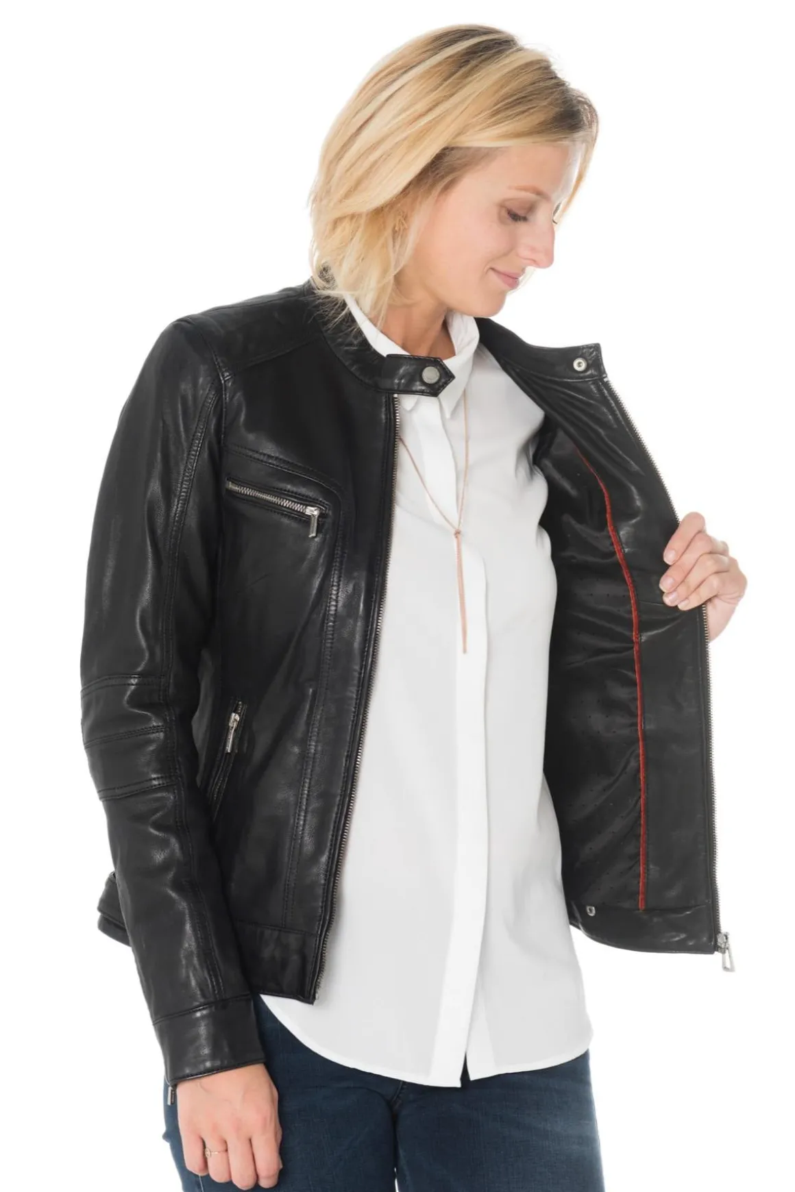 Blouson Femme Rose Garden Silene Sheep Aosta Black