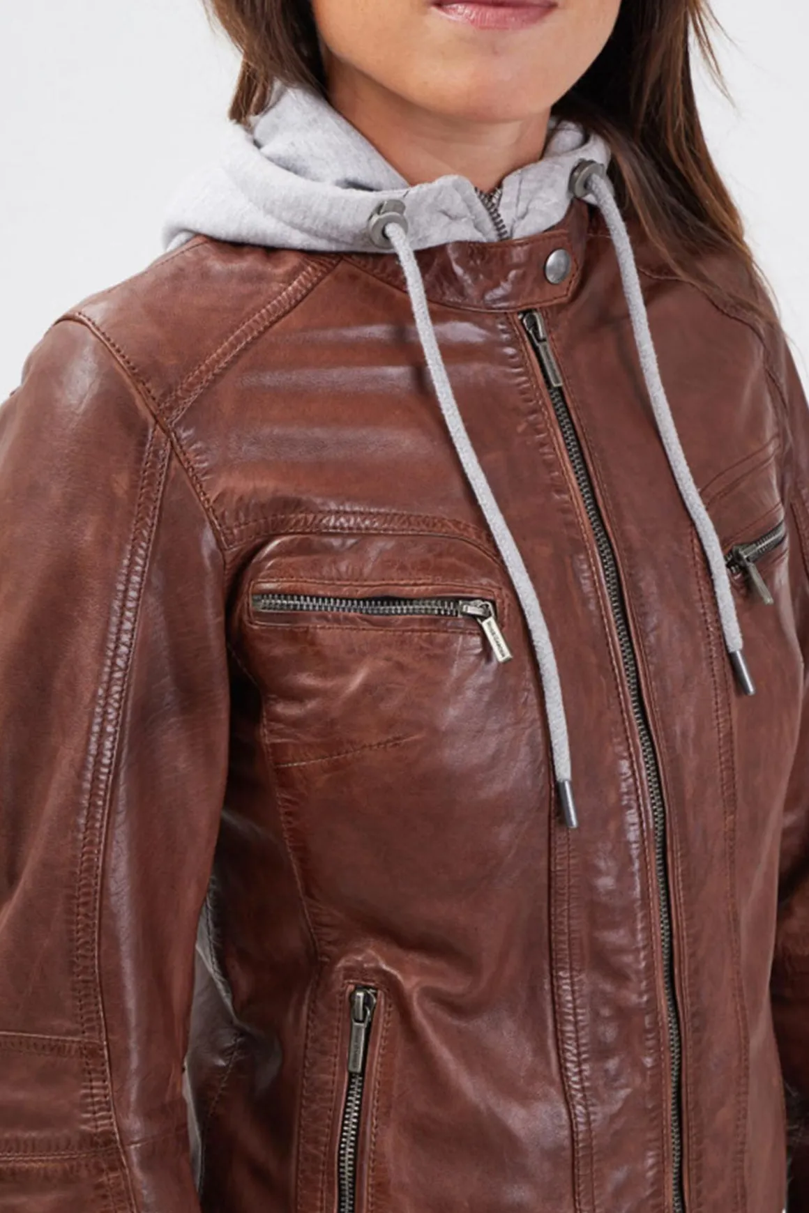 Blouson Femme Rose Garden Silene Hood Sheep Aosta Bison