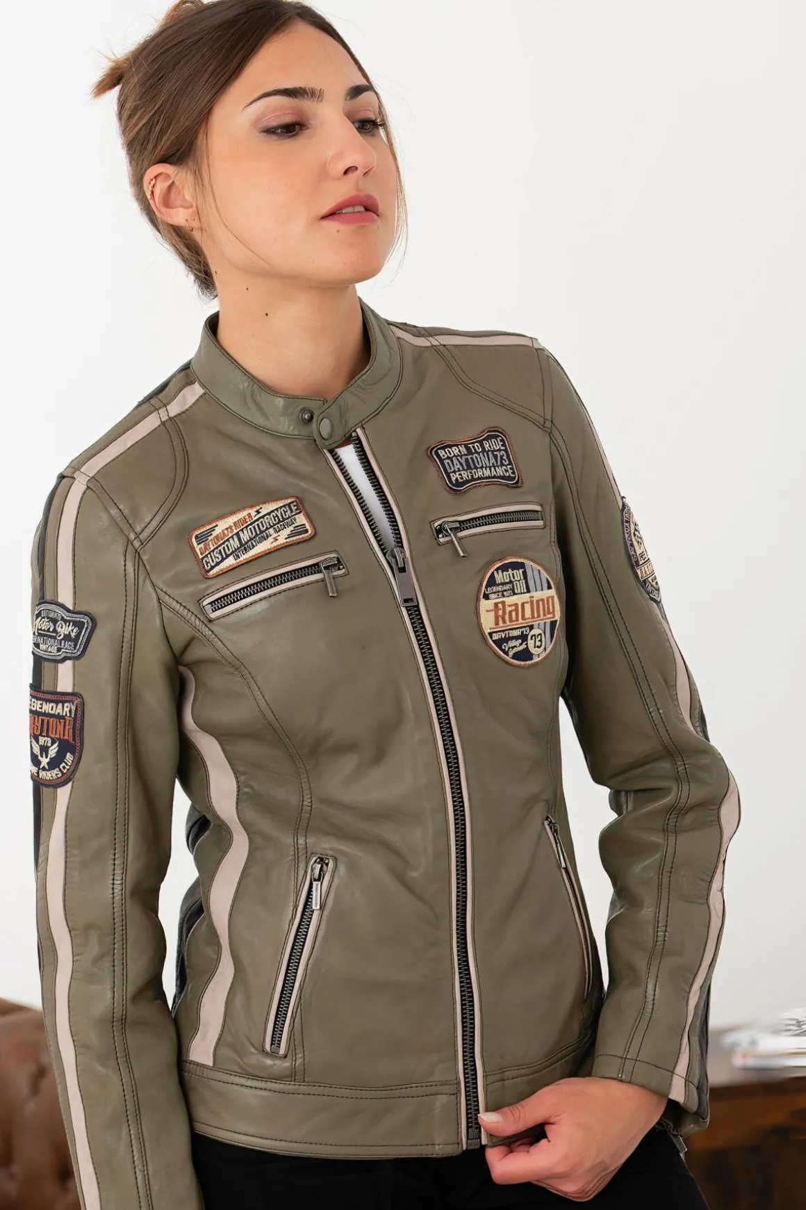Blouson Femme Rose Garden Soline Lamb Vita Lichen