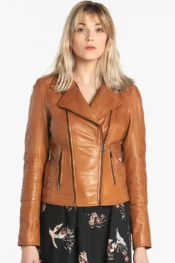 Blouson Femme Rose Garden Tempa Lamb Ruby Cognac