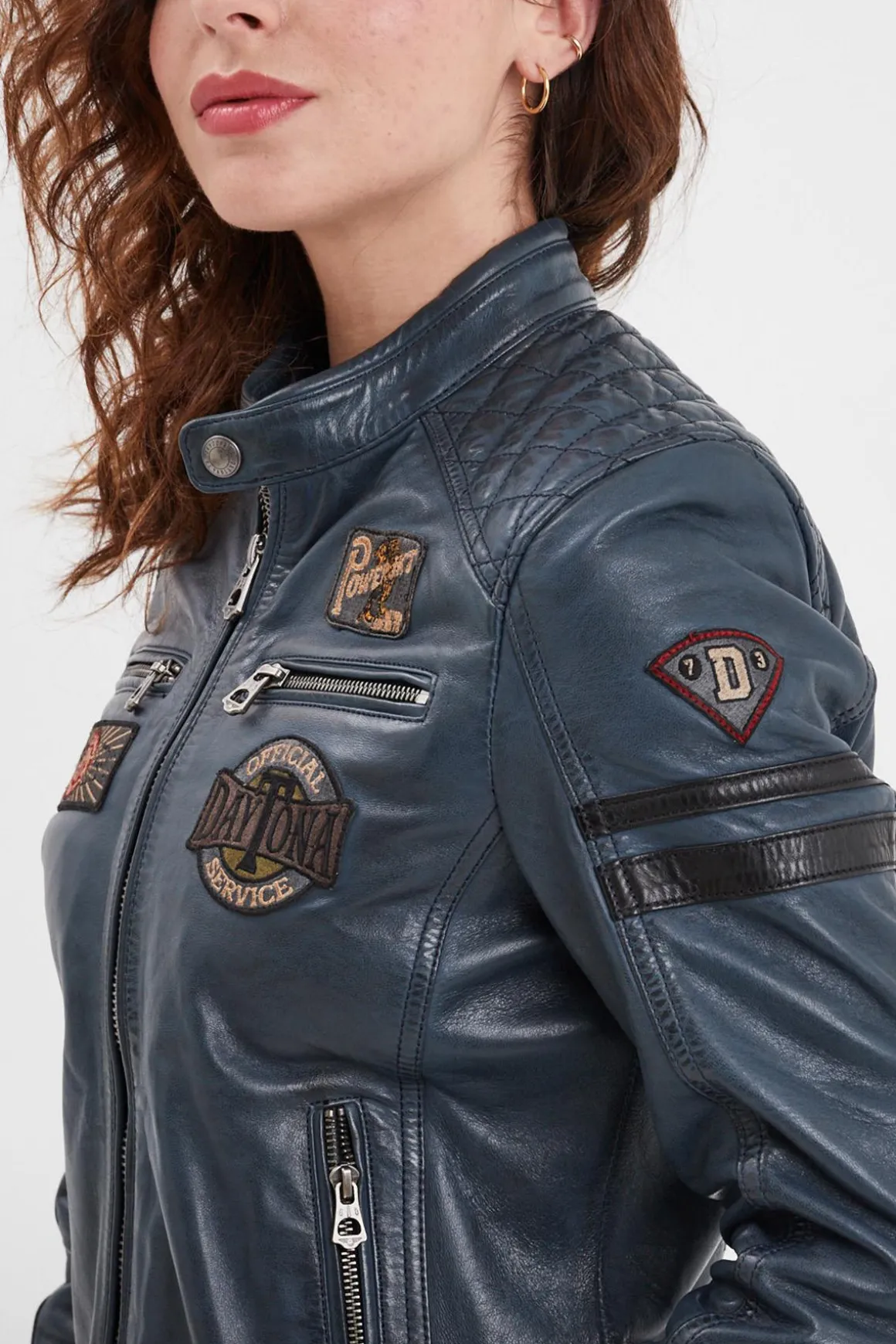 Blouson Femme Rose Garden Walkora Sheep Atlas Veg Short Blue