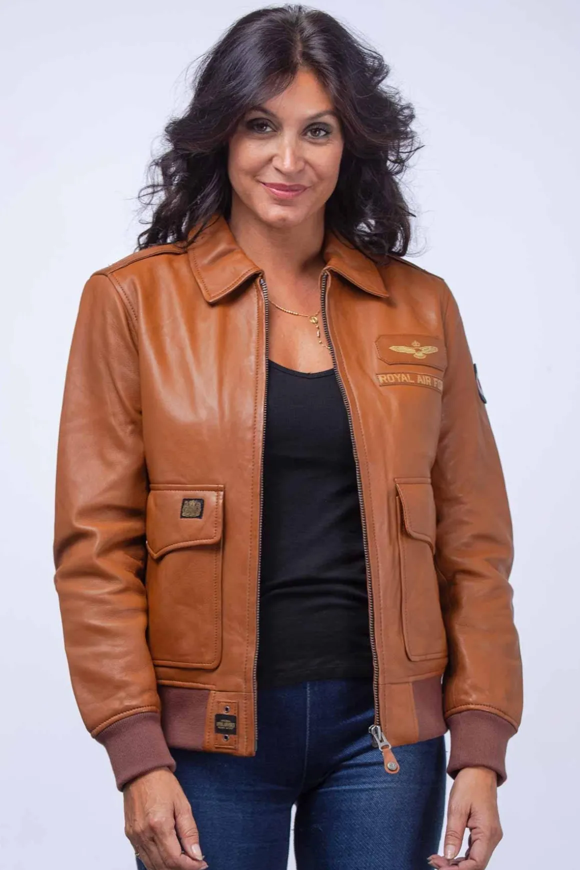 Blouson Femme Royal Air Force Molly2 Camel