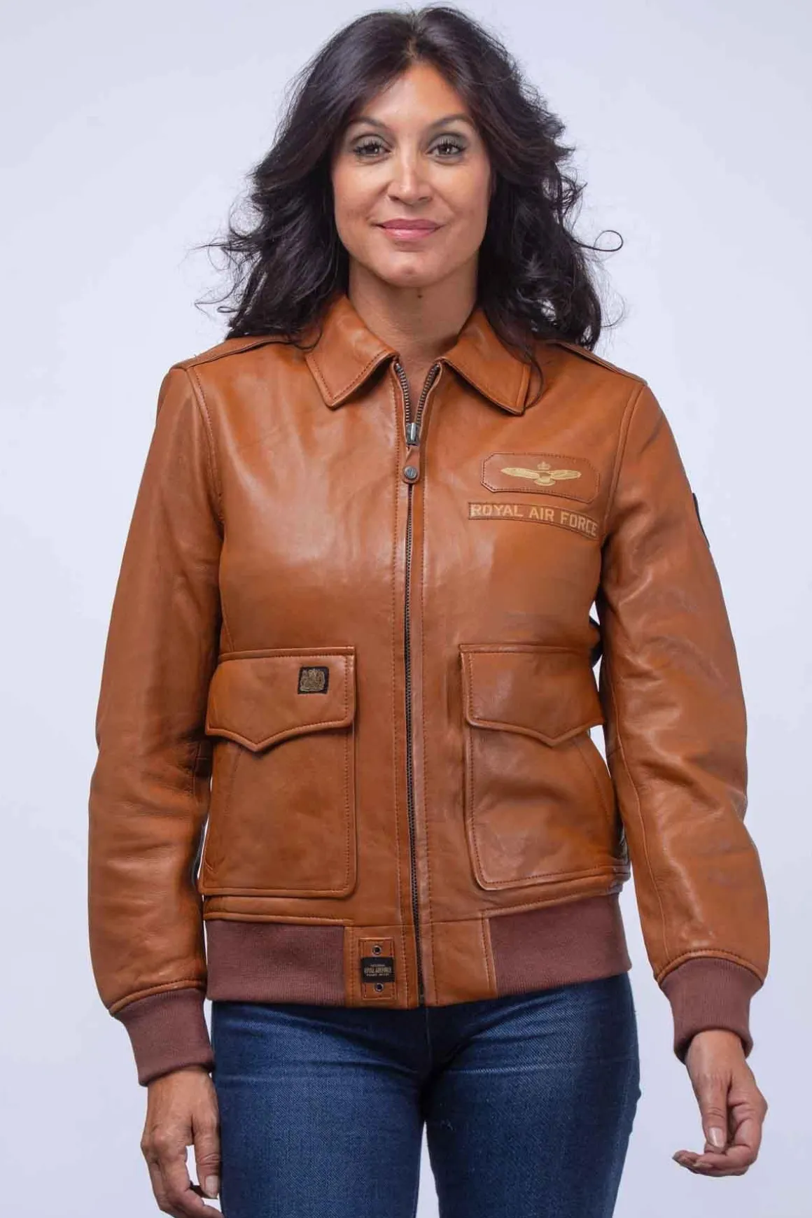 Blouson Femme Royal Air Force Molly2 Camel