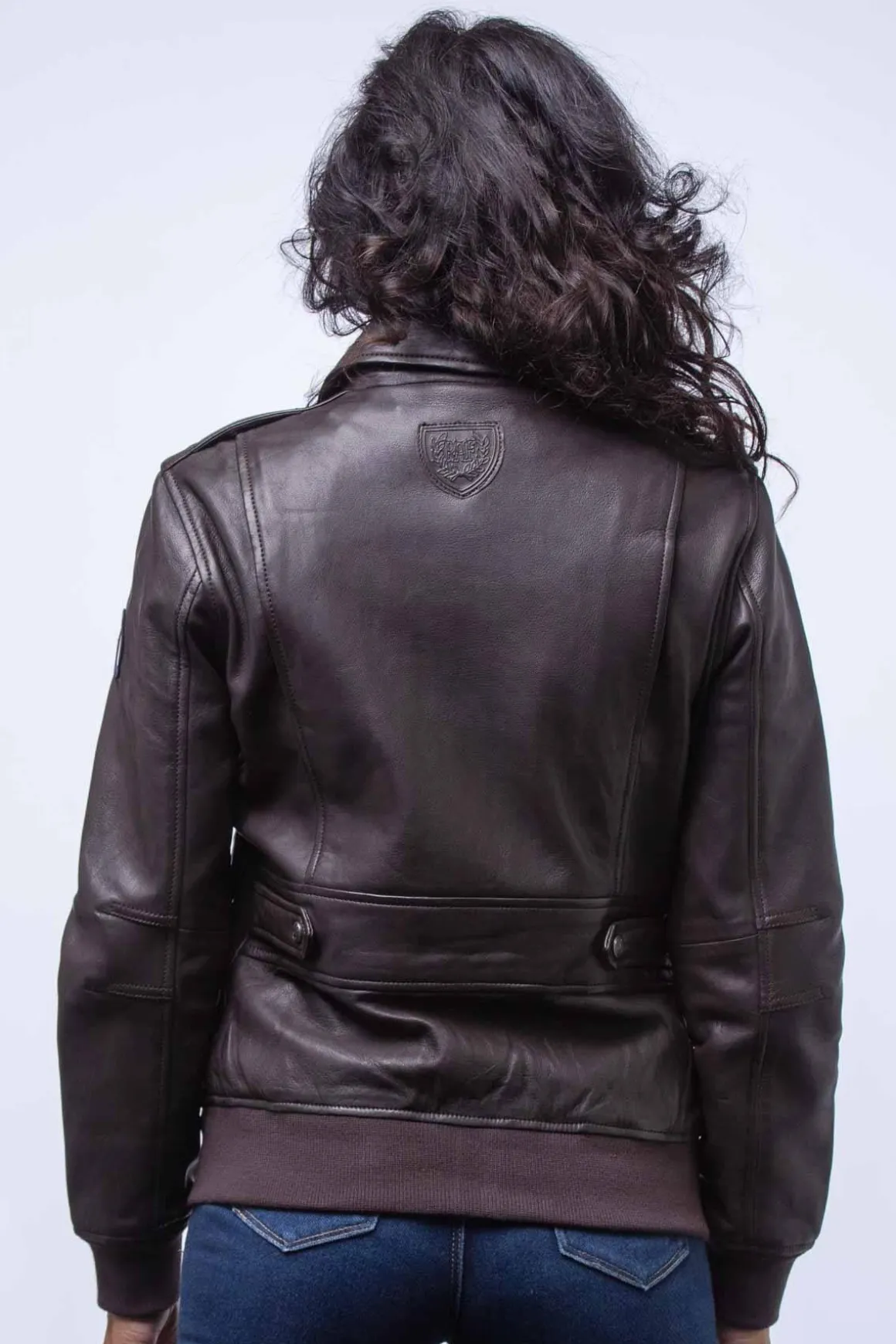 Blouson Femme Royal Air Force Molly2 Dark Brown