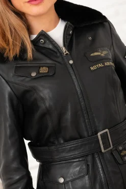 Blouson Femme Royal Air Force Spitfire3 Noir