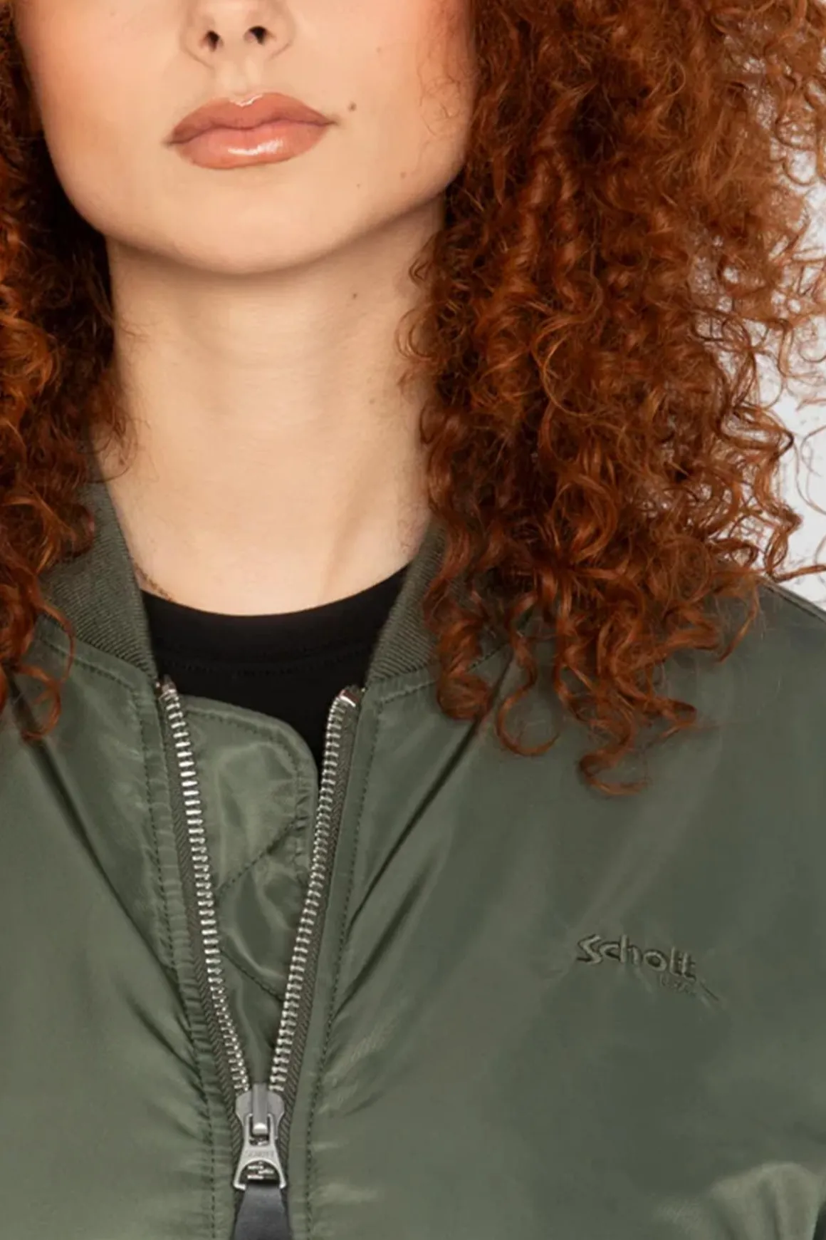 Blouson Femme Schott Airfmaxwrs Us Green