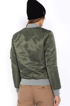 Blouson Femme Schott Airforcewrs Sage Kaki