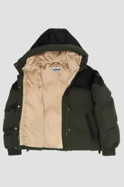 Blouson Femme Schott Bayleew Kaki / Black