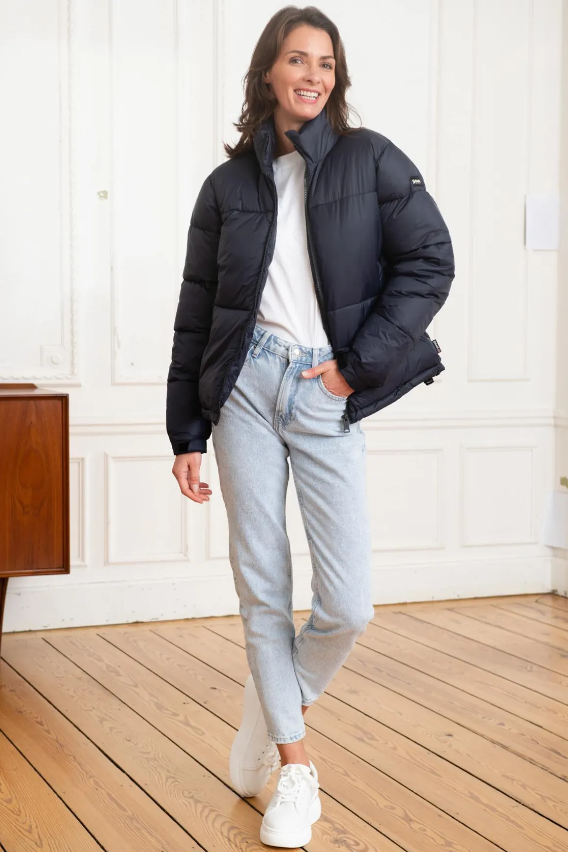 Blouson Femme Schott Belstarwrs Navy