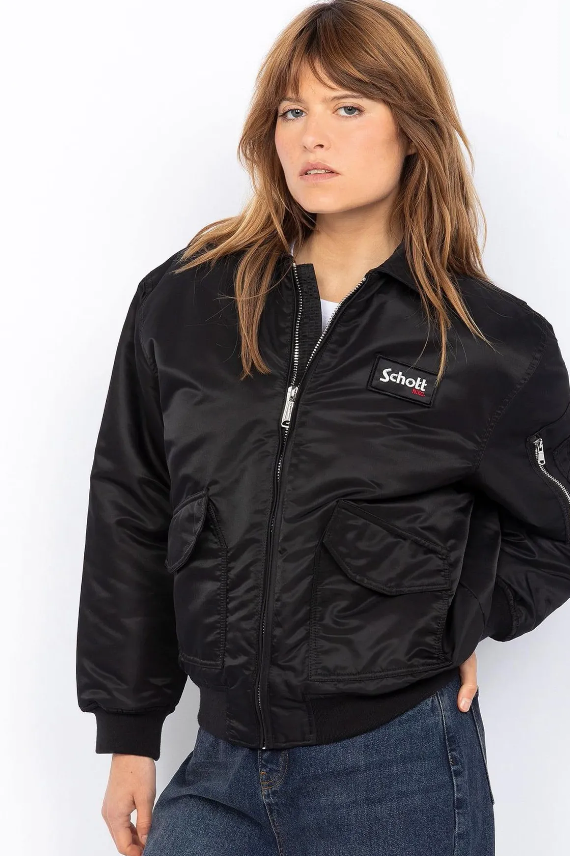 Blouson Femme Schott Danwrs Black