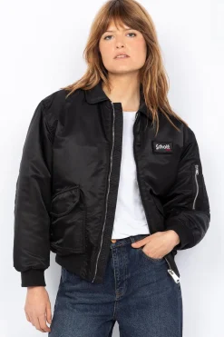 Blouson Femme Schott Danwrs Black