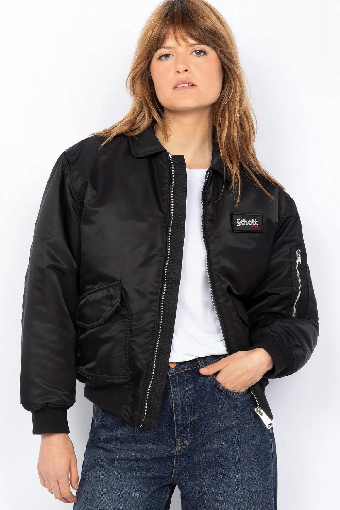 Blouson Femme Schott Danwrs Black