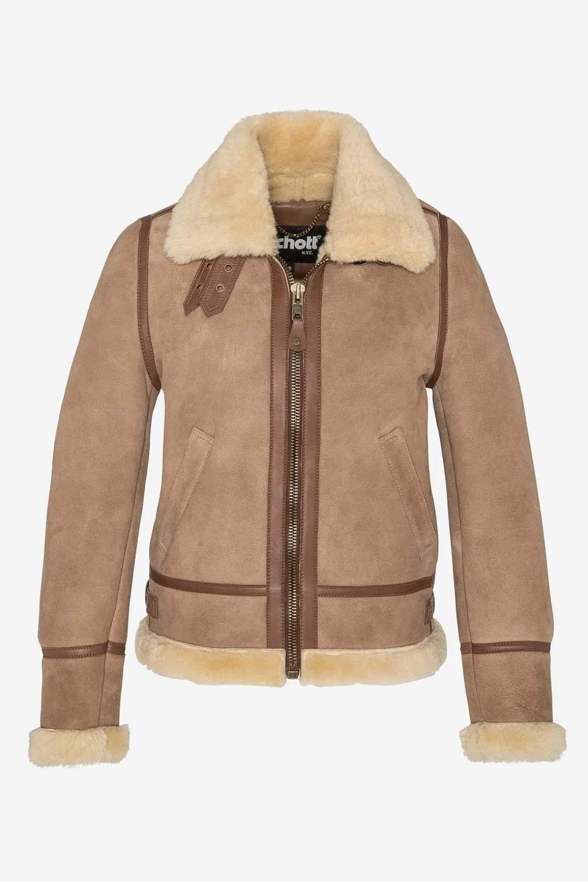 Blouson Femme Schott Lcw1255A Camel