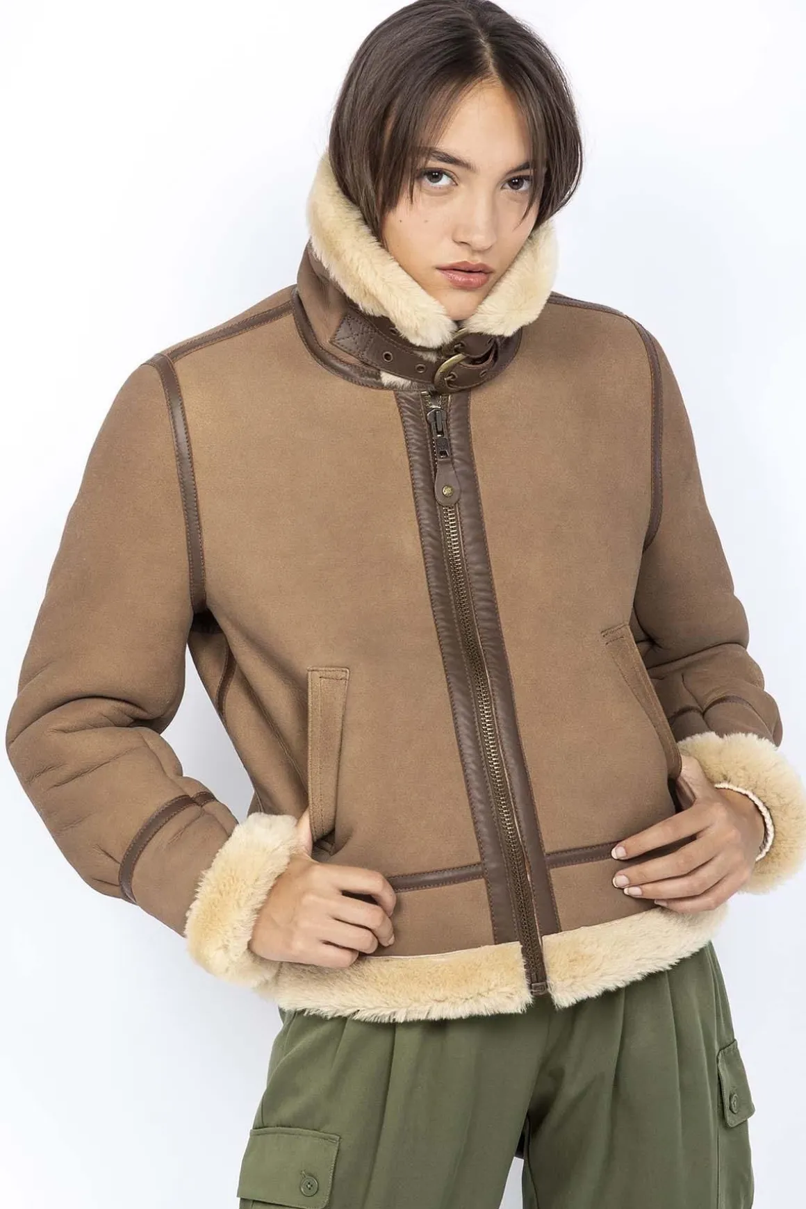 Blouson Femme Schott Lcw1255A Camel