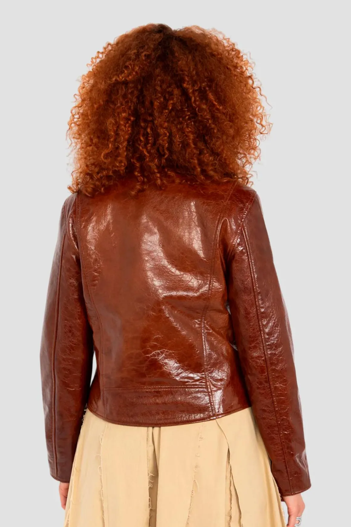 Blouson Femme Schott Lcwaxelle Brown