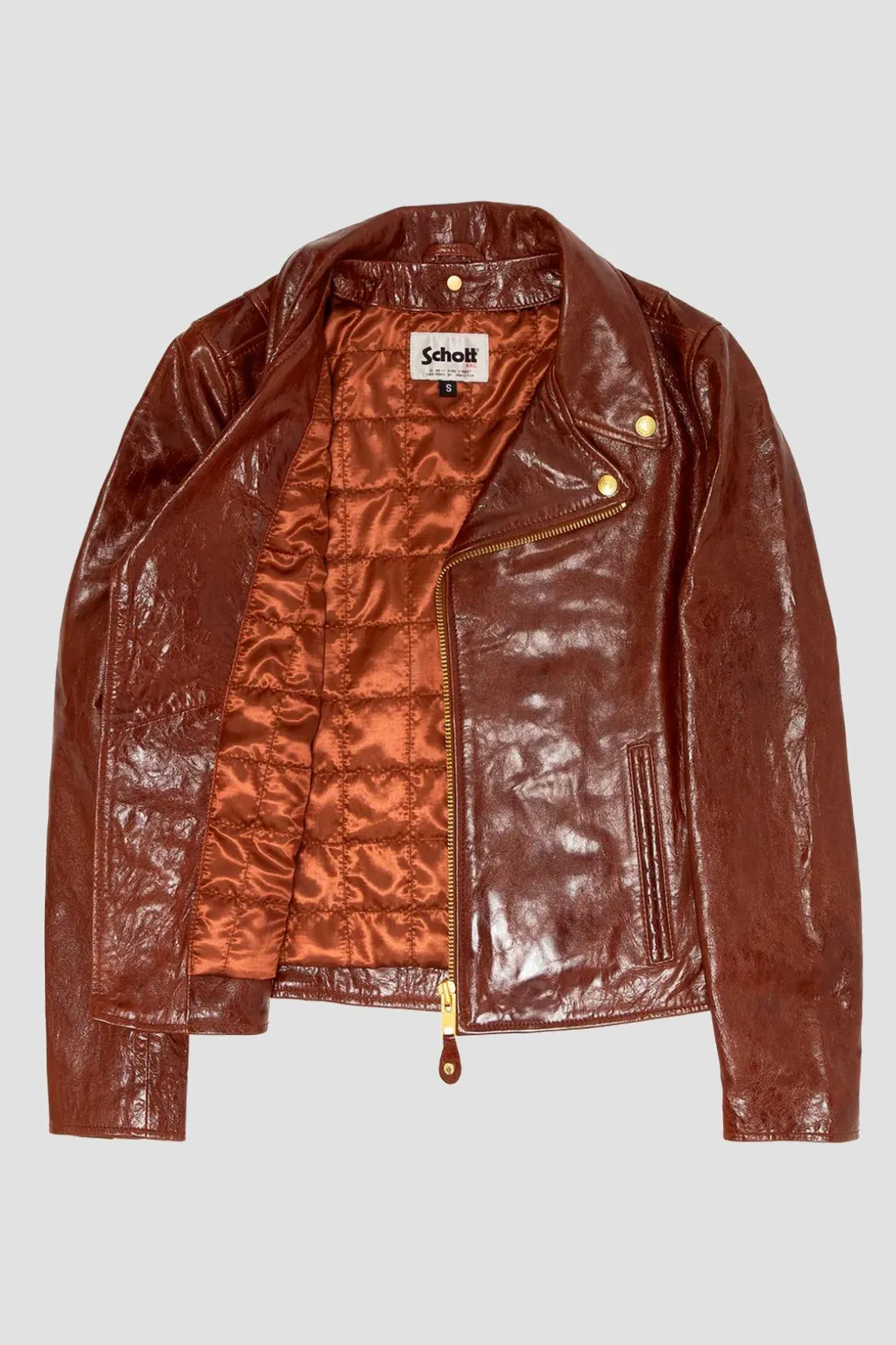 Blouson Femme Schott Lcwaxelle Brown