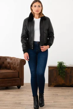 Blouson Femme Schott Lcw9185 Black