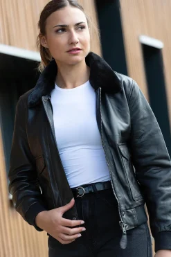 Blouson Femme Schott Lcw9185 Black