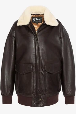 Blouson Femme Schott Lcwdaisy2 Brown