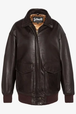 Blouson Femme Schott Lcwdaisy2 Brown