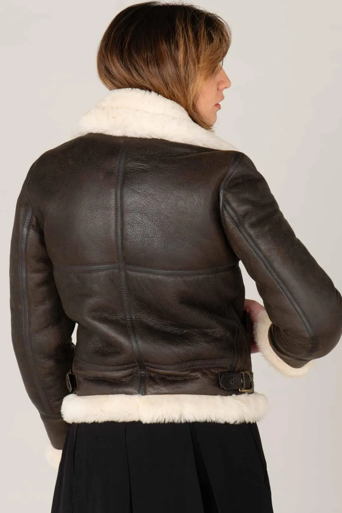 Blouson Femme Schott Lcw1257 Dark Brown